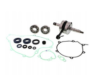 WISECO WAŁ KORBOWY KAWASAKI KXF 250`09 (Z ŁOŻYSKAMI I USZCZELNIACZAMI NA WAŁ ORAZ KOMPLETEM USZCZELEK NA DÓŁ SILNIKA)